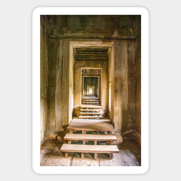 Endless Portals, Angkor Wat Sticker by BrianPShaw